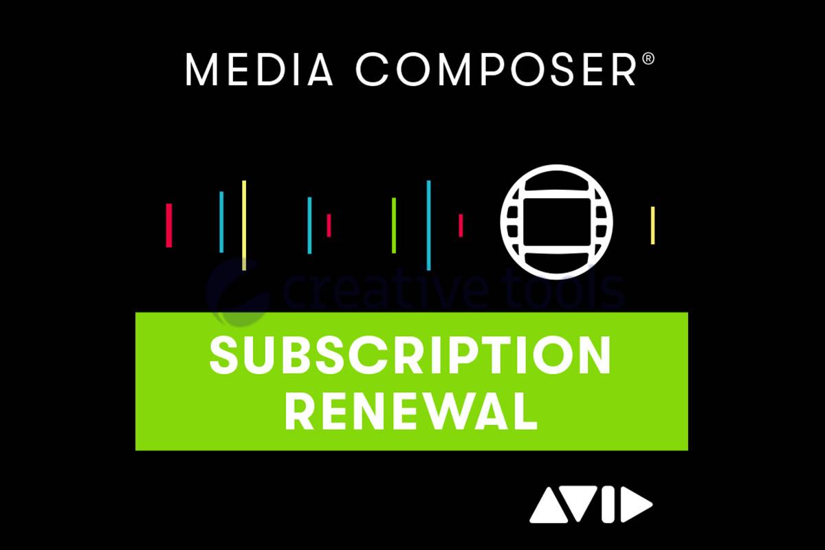 Avid Media Composer Subscription (1 Jahr) RENEWAL