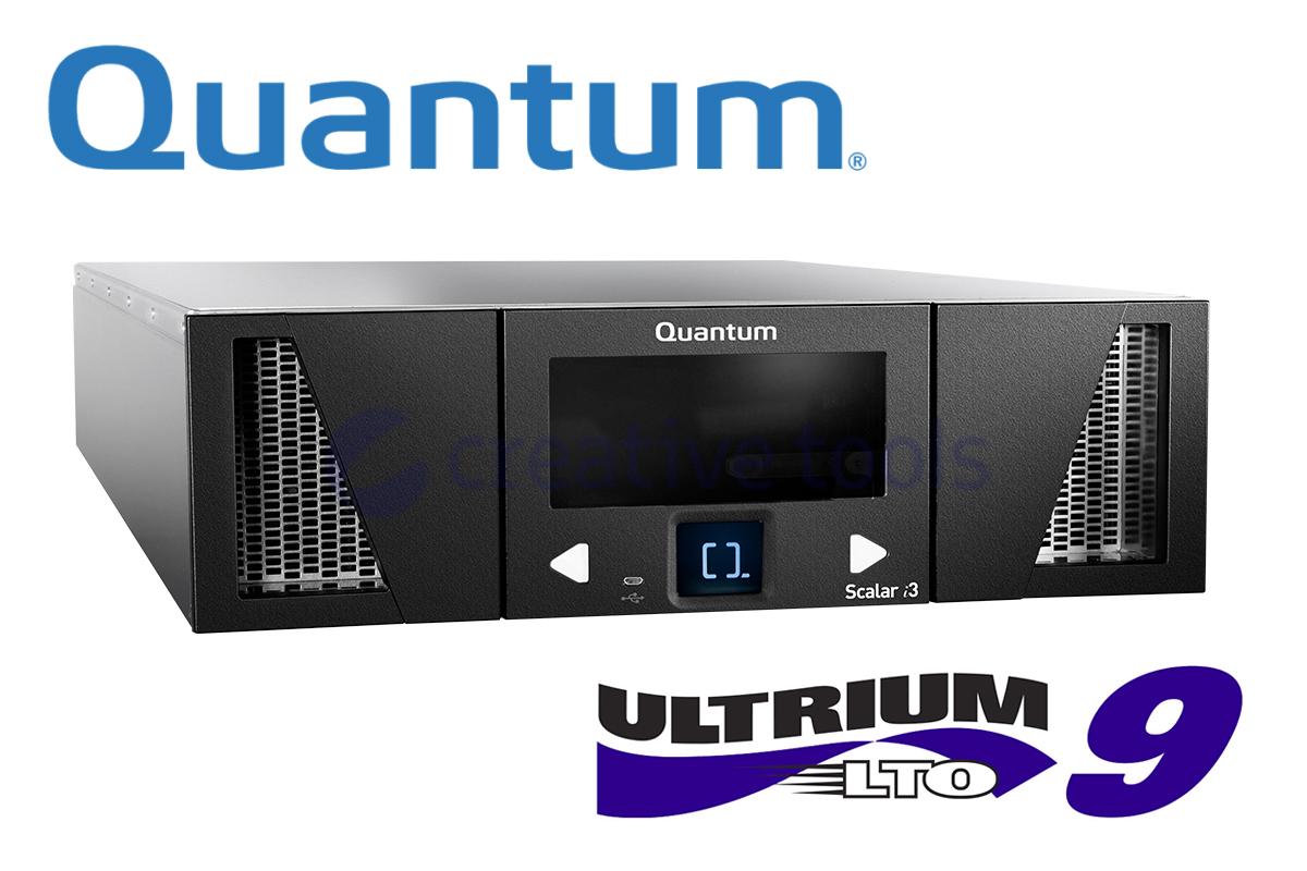 Quantum Scalar i3, 25 Slots, 1x LTO-9 SAS inkl 3 Jahre Support BUNDLE
