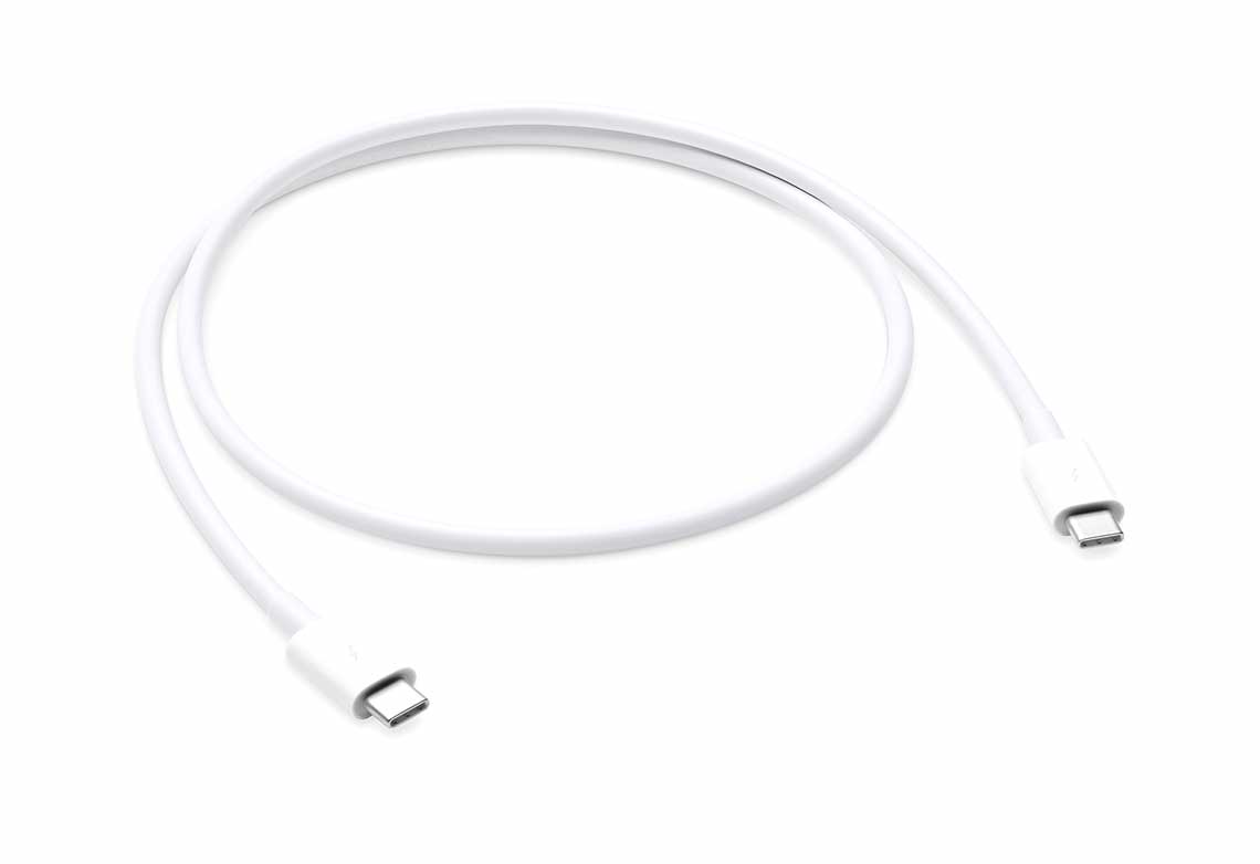 Apple Thunderbolt 3 (USB-C) Kabel 0,8m (weiß)